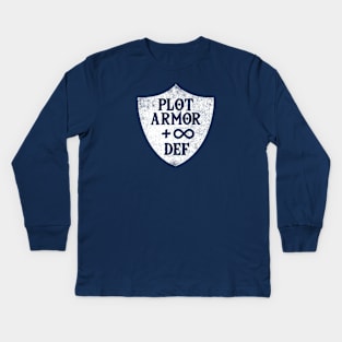 Plot Armor Kids Long Sleeve T-Shirt